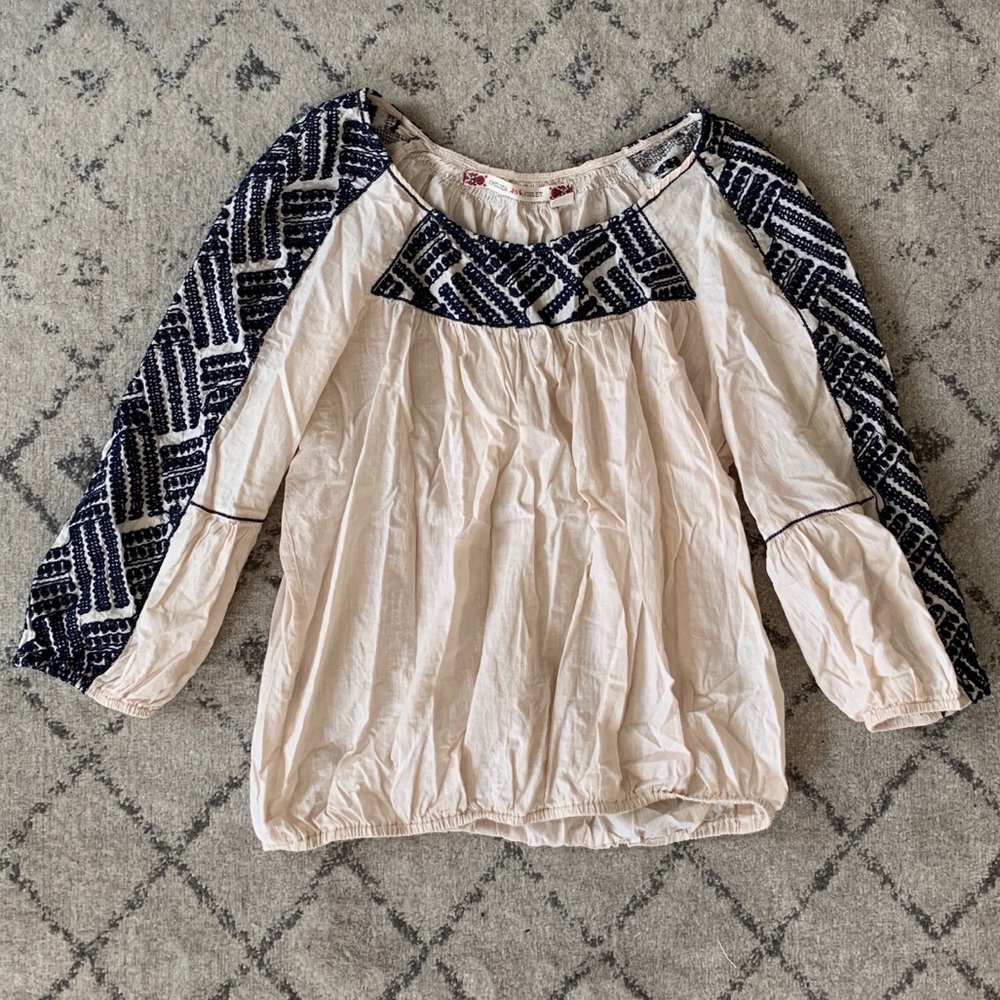 Chelsea & Violet Embroidered Boho Blouse